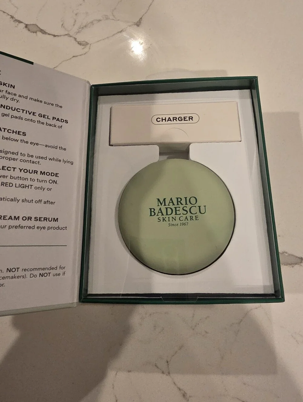 Brand NEW Mario Badescu Red Light + EMS Under Eye Patches